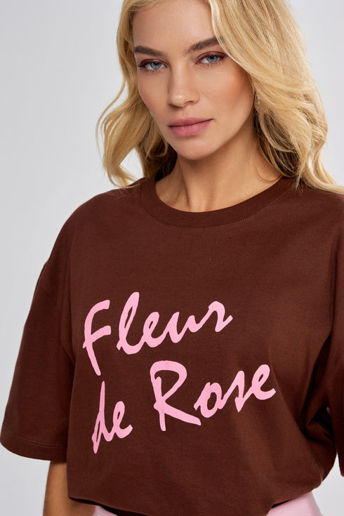 T-SHIRT FLUER DE ROSE
