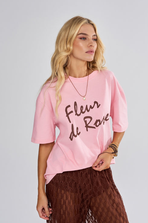 T-SHIRT FLUER DE ROSE