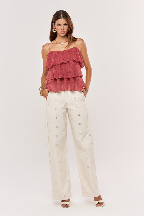 Blusa Leilane marsala - frente
