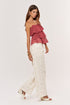 Blusa Leilane marsala - lateral