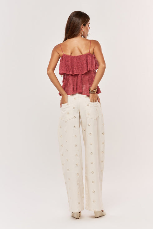 Blusa Leilane marsala - costas