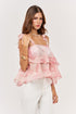 Blusa Linne estampado - frente