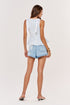 Blusa Lirese azul - costas
