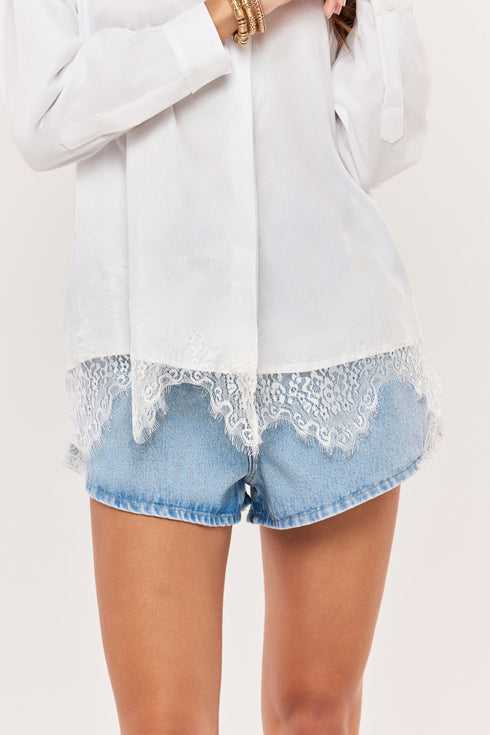 Camisa Oxa branco - detalhe