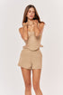 Short Marine bege - frente