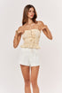 Short Nicloth off white - frente
