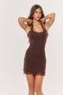 Vestido Licita marrom - frente