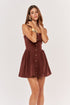 Vestido Olly marrom - frente
