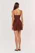Vestido Olly marrom - costas