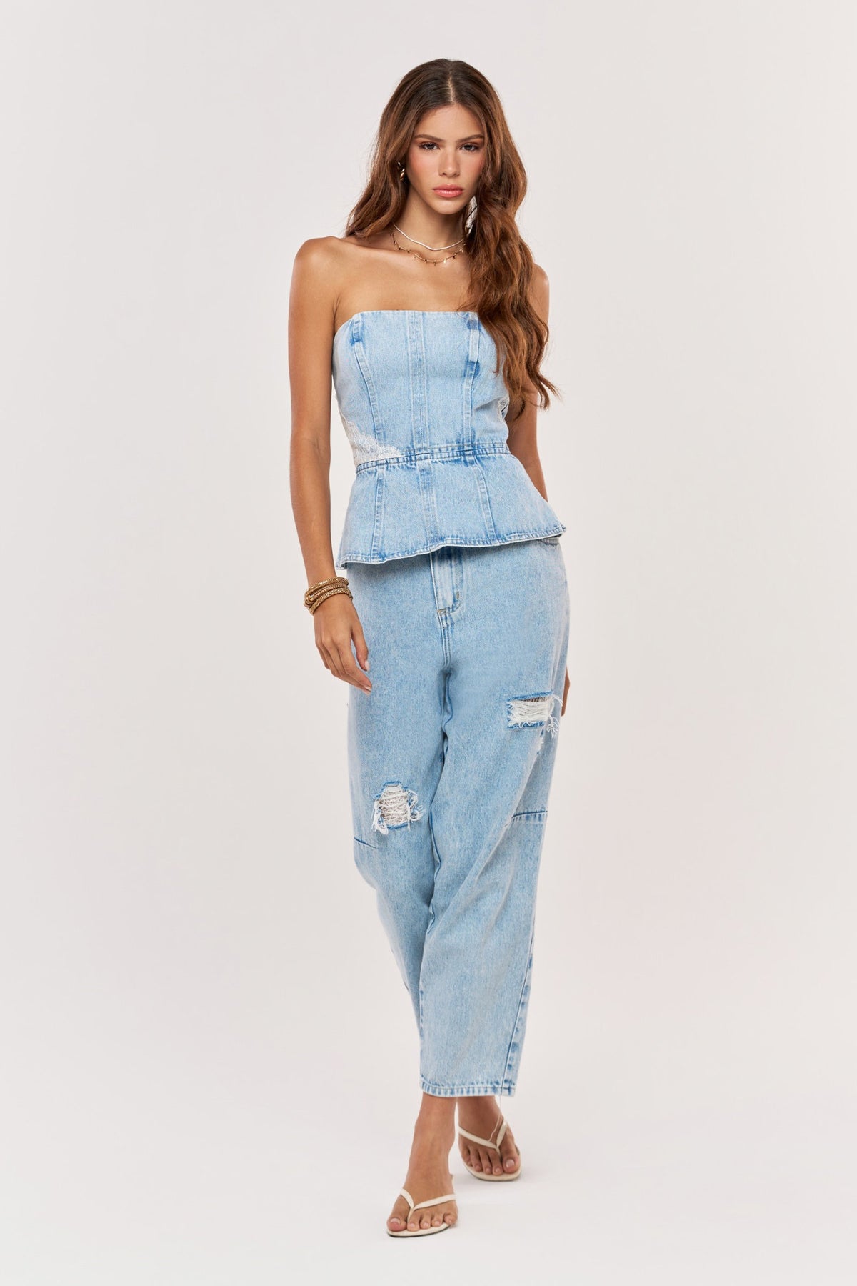 Blusa Nanata jeans - frente